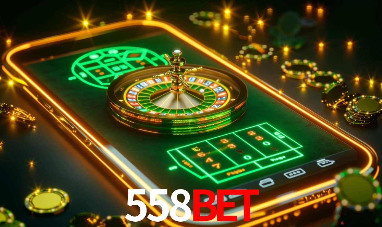 Imagem promocional da 558bet mostrando a plataforma e suas vantagens
